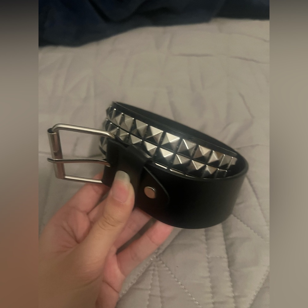Black Studded Belt